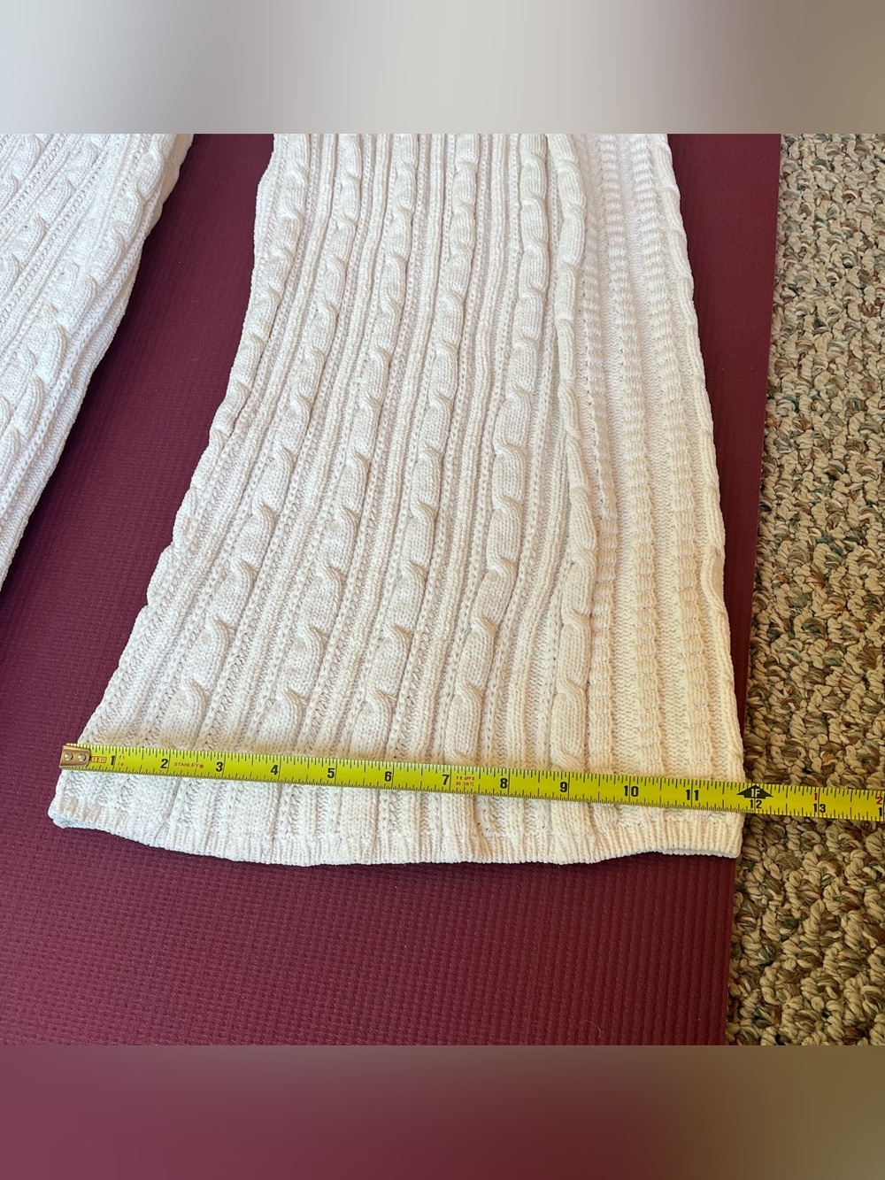 Adidas Knit Trouser Joggers White / Off White Drawstring Size Large - Picture 7 of 9